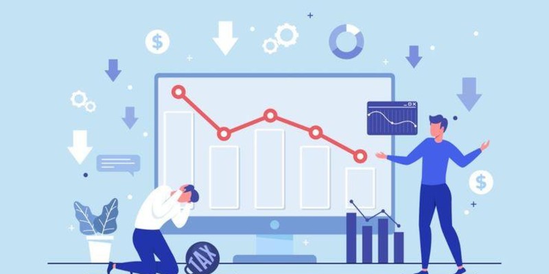 A timeline showing gradual Organic Traffic Drop