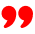 Testimonial quotation mark icon
