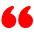 Testimonial quotation mark icon
